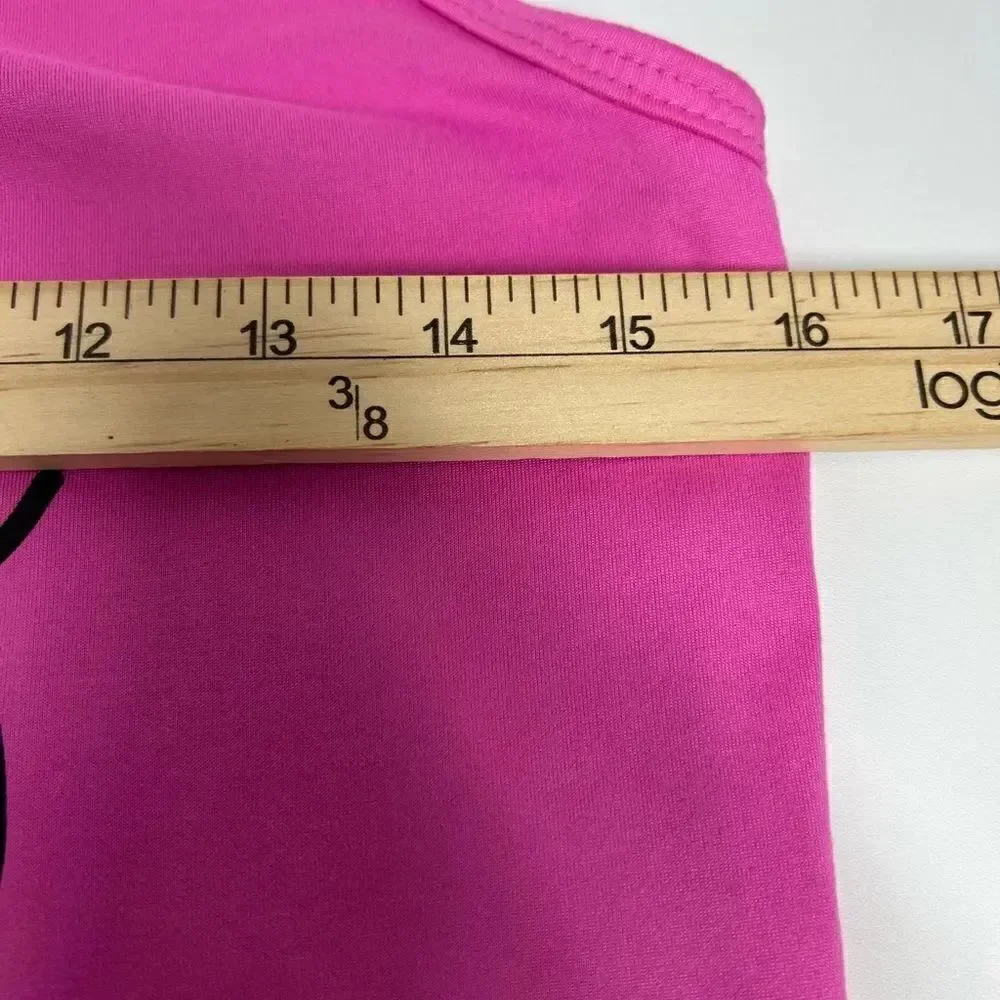 Emme Jordan Pink Cross Straps Tank Top-Size L